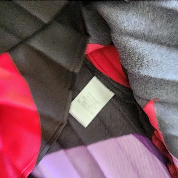 Nine West Red and Purple Midi A-Line Skirt - Picture 8 of 9